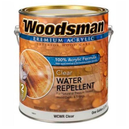 GENERAL PAINT Woodsman Clear 100% Acrylic Latex Water Repellant, Clear, Gallon - 149317